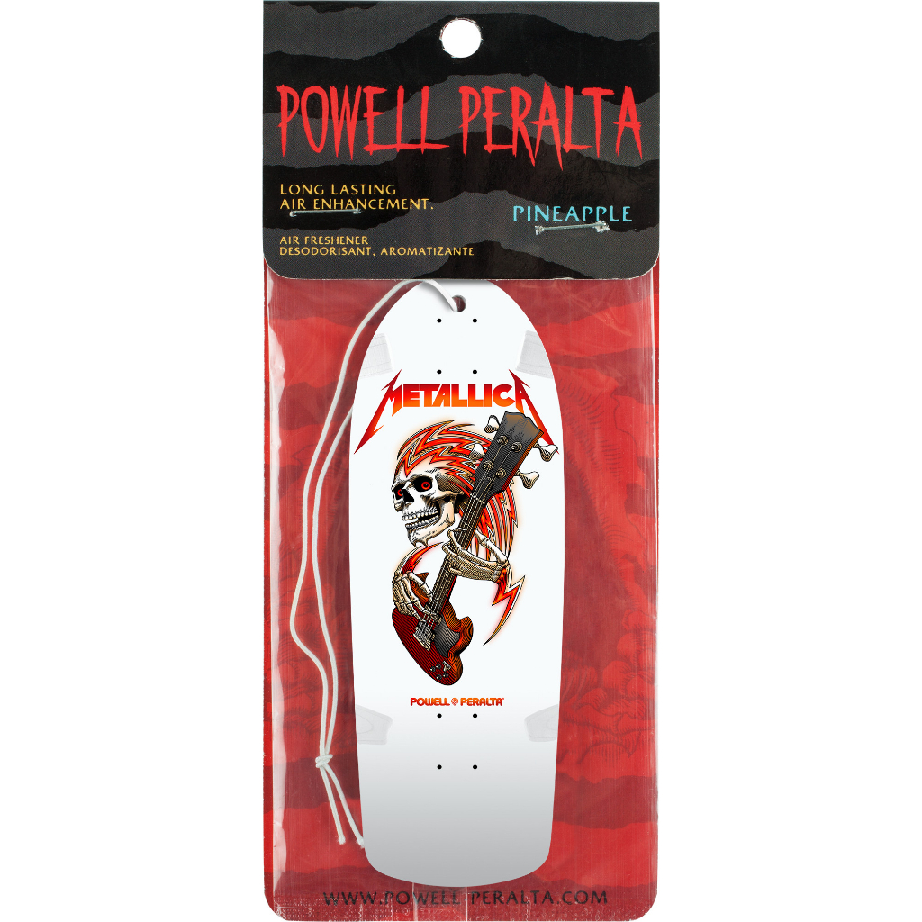Powell Peralta Metallica Collab Air Freshener White