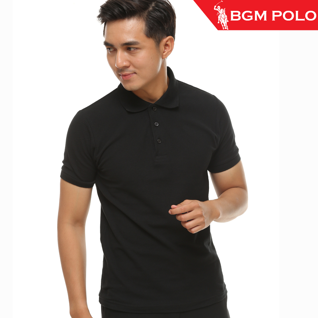 BGM POLO Men Premium Polo Collar T-shirt Plain -BP-PMTUP001LC-EF