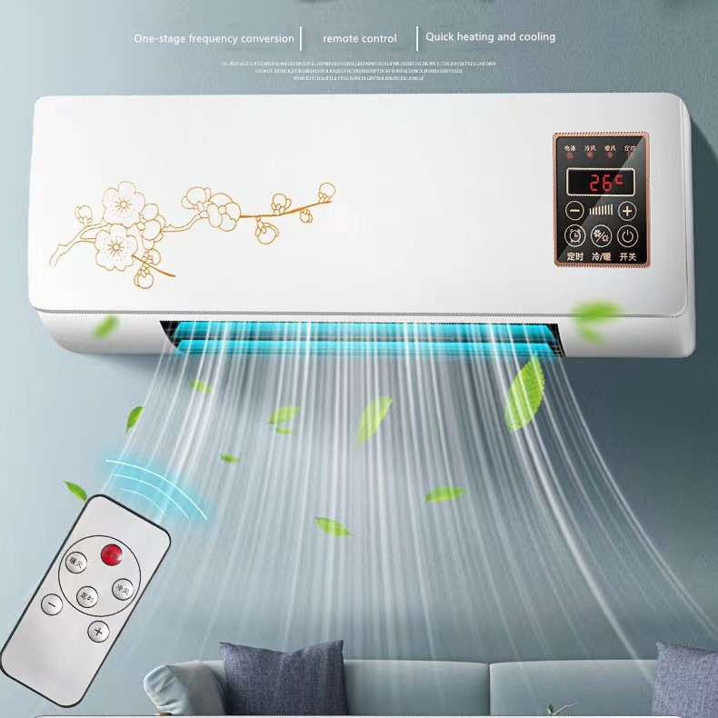 Air Conditioner Fan Dual-Use Household Remote Control Mobile Small Air Conditioning PowerSaving Mini Air Thermantidote