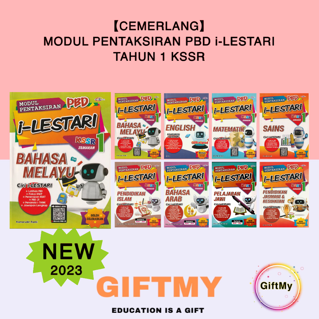 Buy 【Cemerlang】Modul Pentaksiran PBD I-LESTARI Tahun 1 KSSR Semakan ...