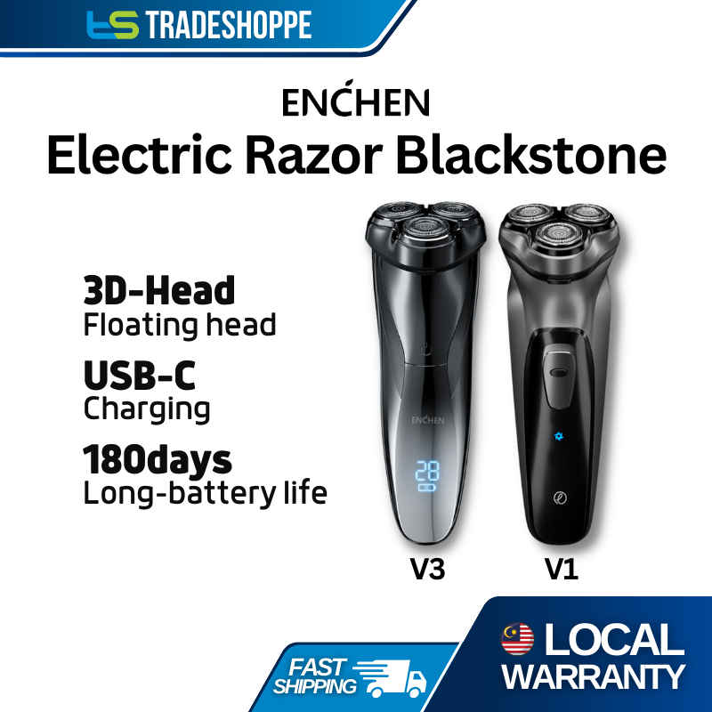 ENCHEN BlackStone V1 / V3 3D Smart Floating Blade Head 2 in 1 Electric Shaver Waterproof USB Charging For Men