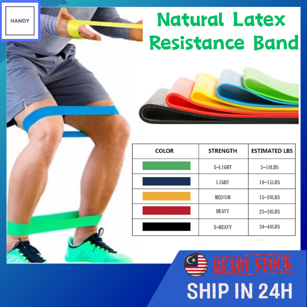 Exercise Band Yoga Gym Hip Training Resistance Band Workout Set Elastic Fisio Band Getah Kaki Training Pull Up Band 弹力带