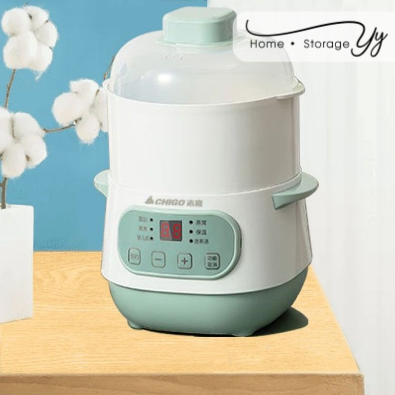 Johor Seller ||Electric Stew Pot Steamer Ceramic Pot Multi-FunctionBird's NestSoup Maternity Supplement Baby Food Warmer