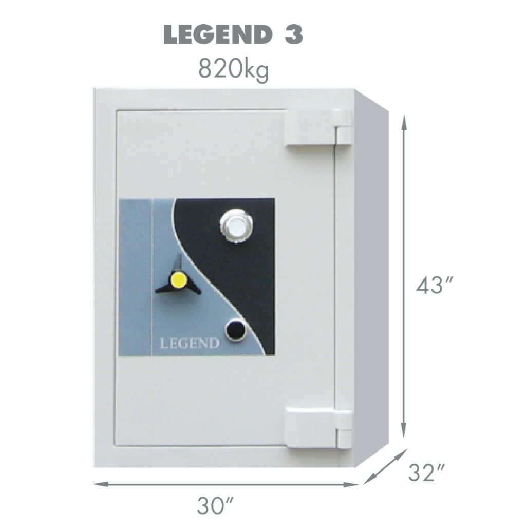 FALCON LEGEND 3 Series Fire Resistant Banker Safe Box (880 KGS)