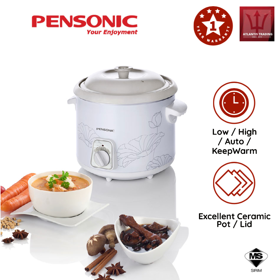 Pensonic 1L/3L/5L Slow Cooker  PSC-101/PSC-301/PSC-501