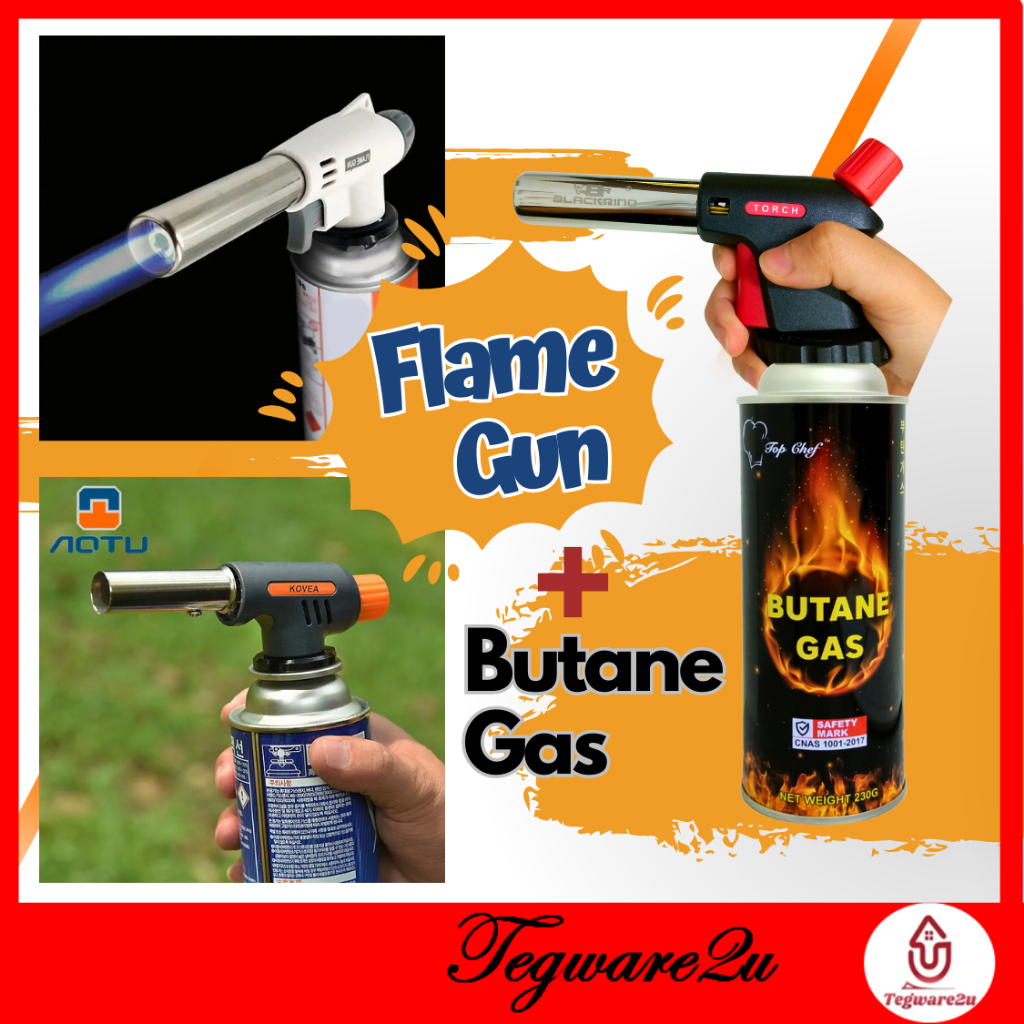 Multipurpose Flame Torch Gun Welding Fire Maker Butane Gas Burner