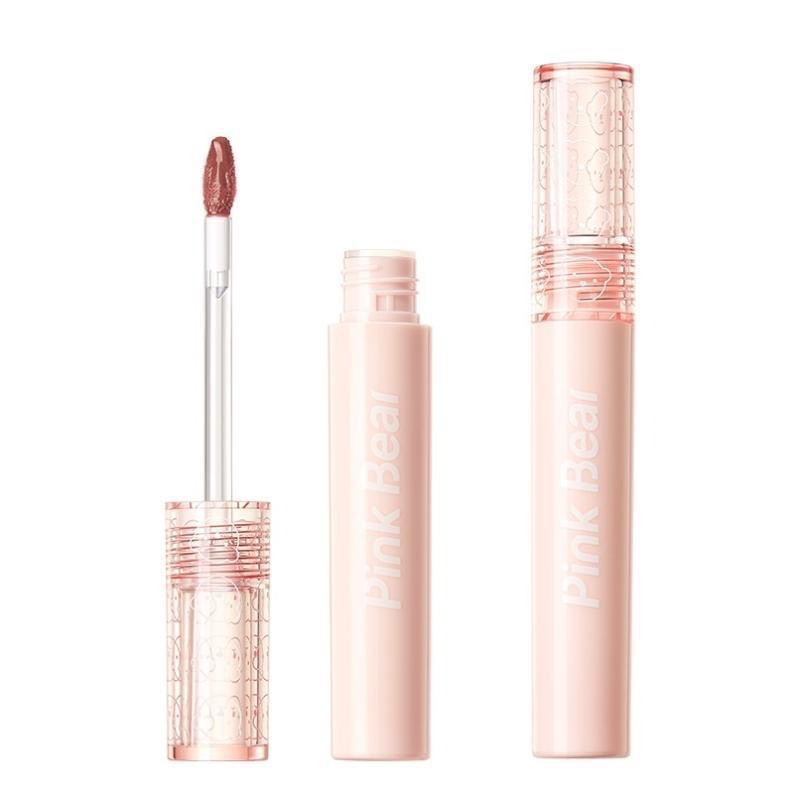 Ready Stock Pink Bear Lipsticks Lip Gloss Set 皮可熊唇釉