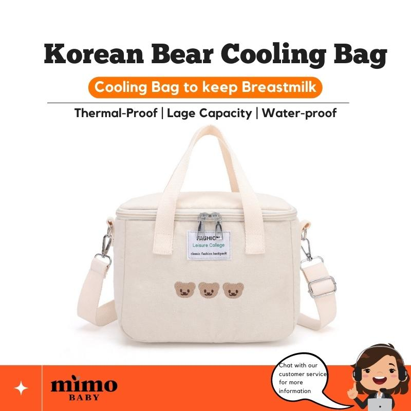 Korean Cute Bear Mommy Breastmilk Cooling Bag / Mommy Diaper Bag