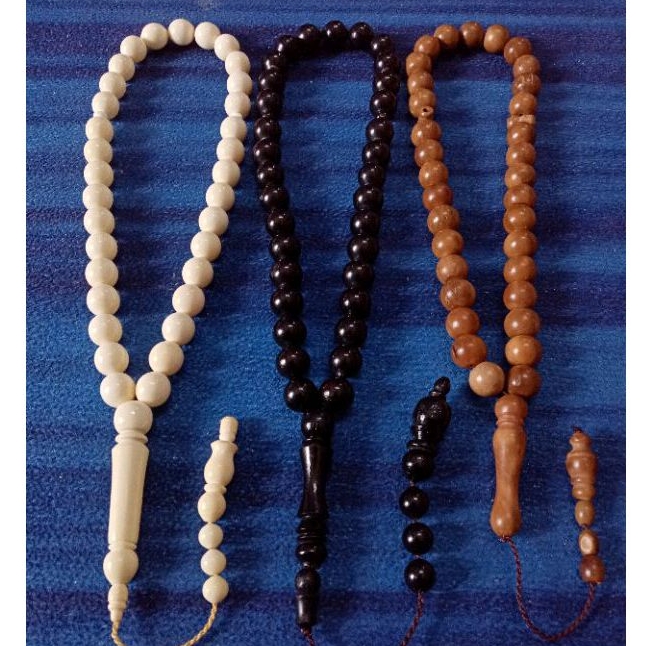 TASBIH TULANG UNTA, KAYU KOKA / 33 BIJI / 10MM