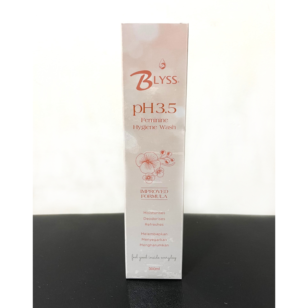 BLYSS FEMININE HYGIENE WASH (300 ml) pH 3.5 (Improved Formula)
