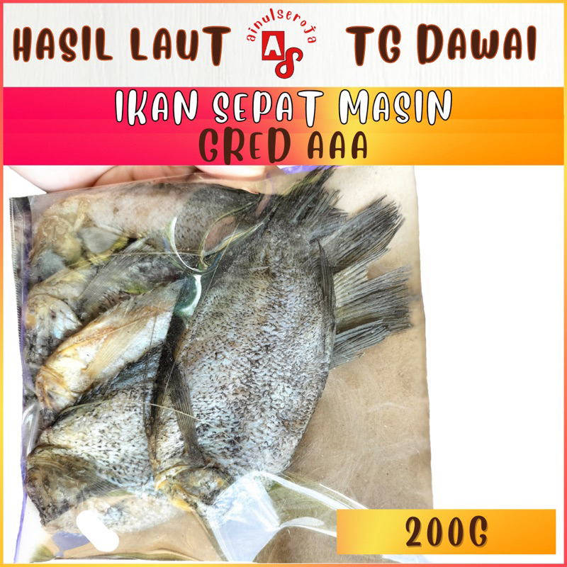 Ikan Masin Sepat AAA Tanjung Dawai 200g Salted Fish