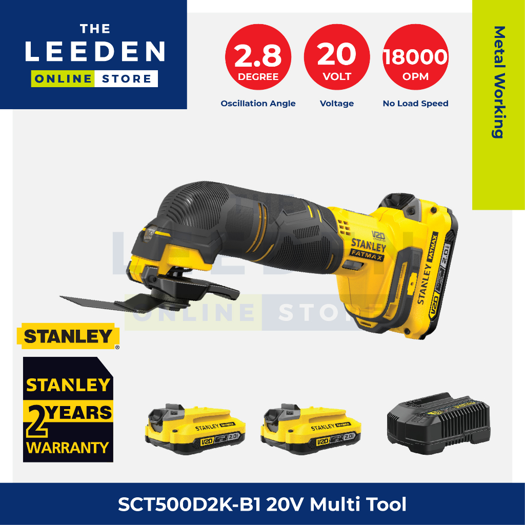 STANLEY SCT500D2K-B1 20V Multi Tool by Leeden Online Store