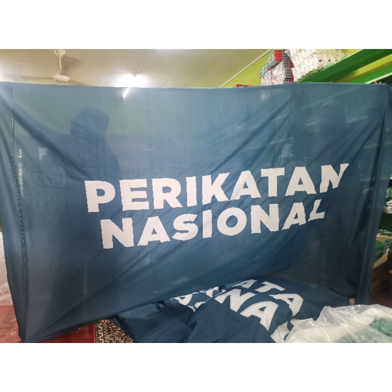 Bendera Perikatan Nasional Saiz 5x10 harga kilang