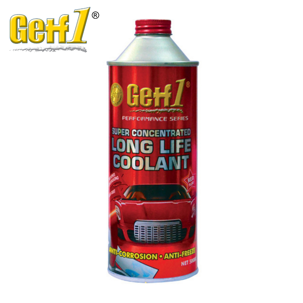 Getf1 Long Life Coolant red glycol radiator coolent air penyejuk enjin panas cacair anti karat pekat