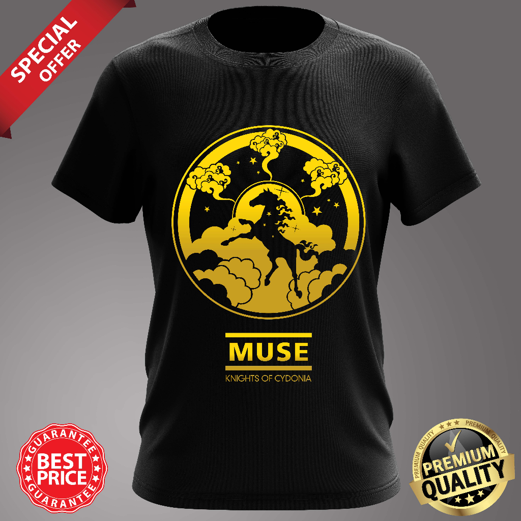 BAJU BAND MUSE KNIGHT OF CYDONIA ROUND NECK T-SHIRT