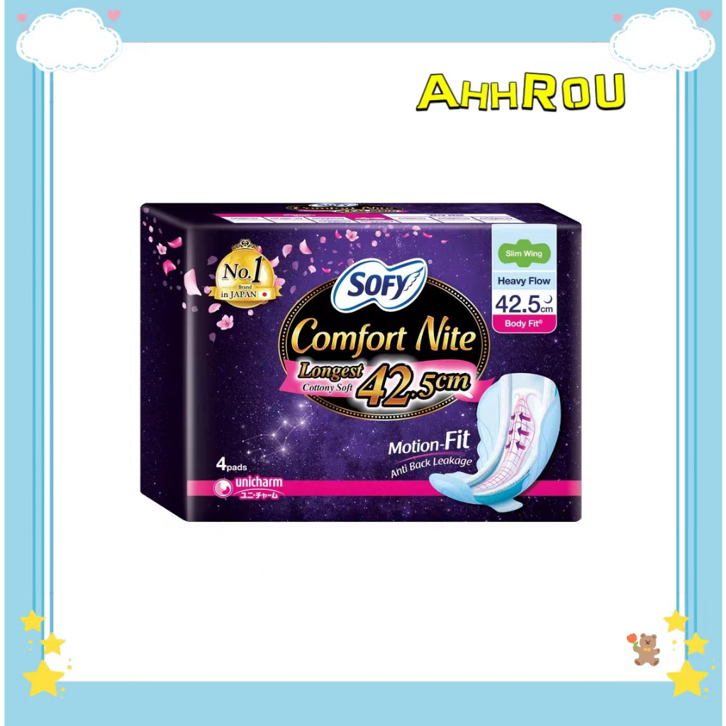 Sofy Comfort Nite Slim Wing 42.5cm 4's