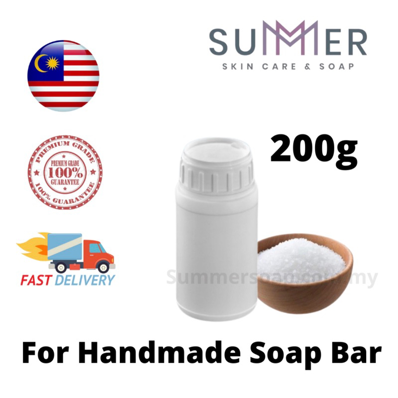 SODA POWDER FOR DIY HANDMADE SOAP BAR 200G/500G/1KG FOR SOAP BAR MAKING