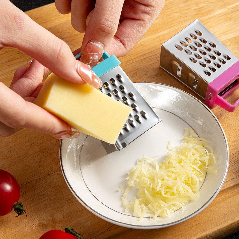 Stainless Steel Mini 4 Sides Grater Multifunction Handheld Grater Slicer Cut Cheese GRATER MULTIFUNCTION HANDHELD 迷你芝士