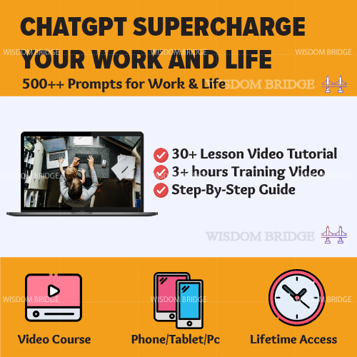 [Video Course] ChatGPT 101 Supercharge Your Work & Life | ChatGpt Course ChatGpt 4 Chat Gpt Midjourney Course