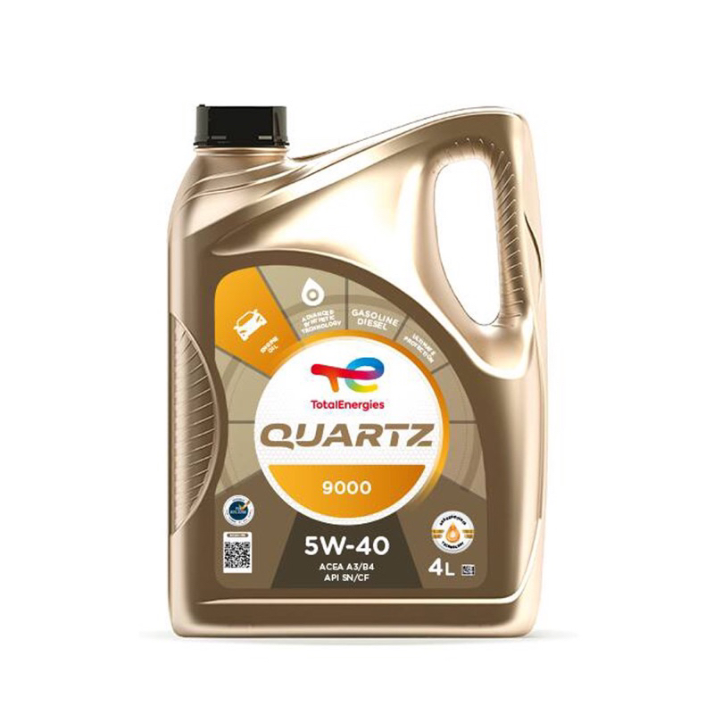 TotalEnergies Quartz 9000 5W-40 Fully Synthetic Engine Oil (4L) for Gasoline or Diesel Engine Oil