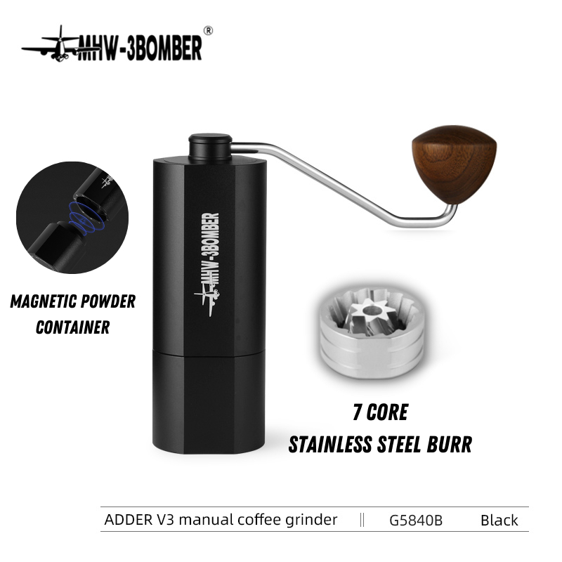 MHW-3BOMBER V3 Coffee Grinder Coffee Bean Manual Grinder 7 core burr