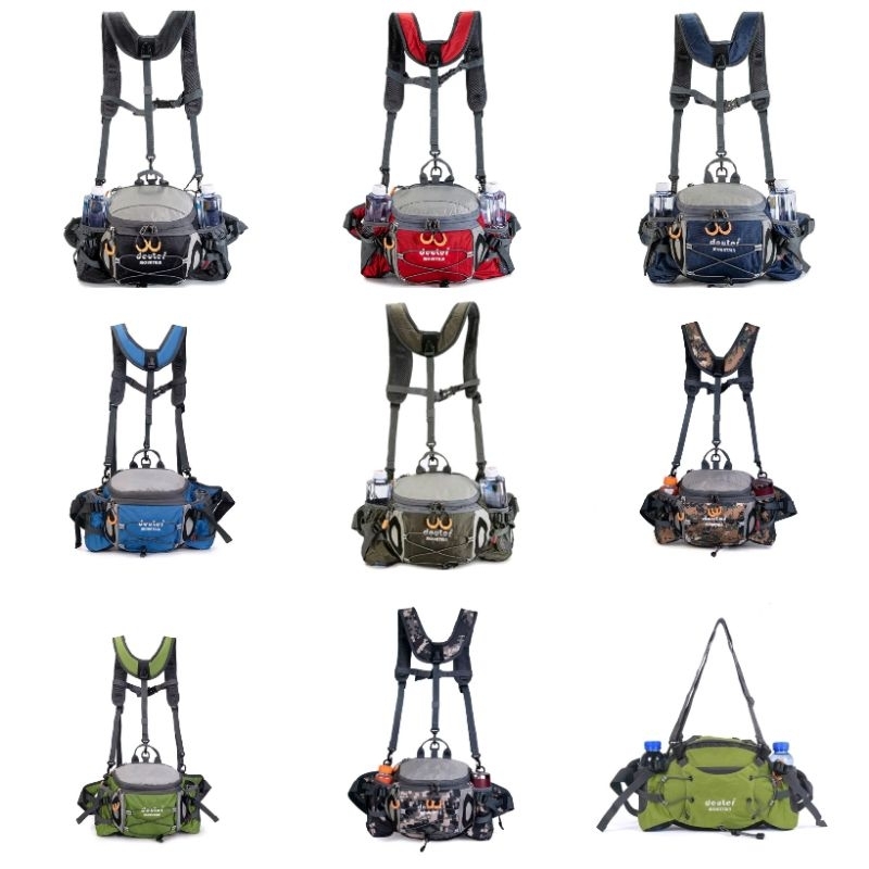 [PALING MURAH] big Deuter Mountain waterproof riding hiking multifunction bag sling bag backpack