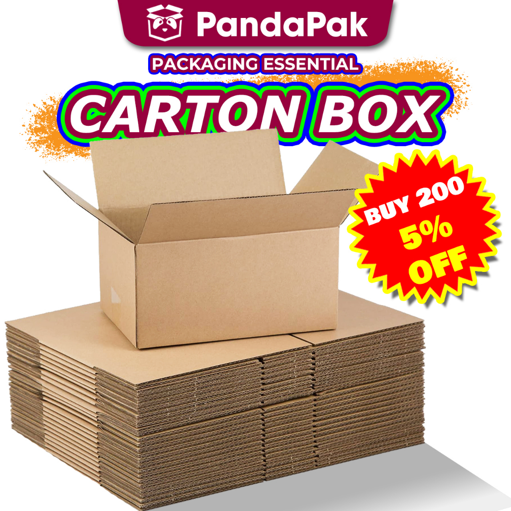 PANDAPAK Carton Box Packaging Box Packing Box Kotak Hadiah Kotak Hantaran 盒子 Big Box Moving Box 纸箱