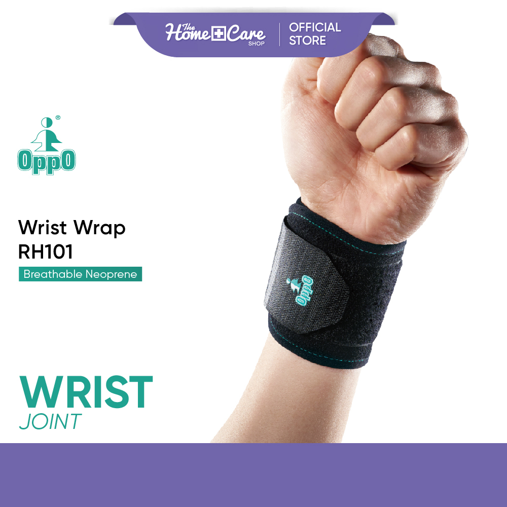 OPPO Breathable Neoprene Wrist Wrap RH101 Support Guard Adjustable Sprain Strain Sports Injuries Pelindung Tangan 护腕