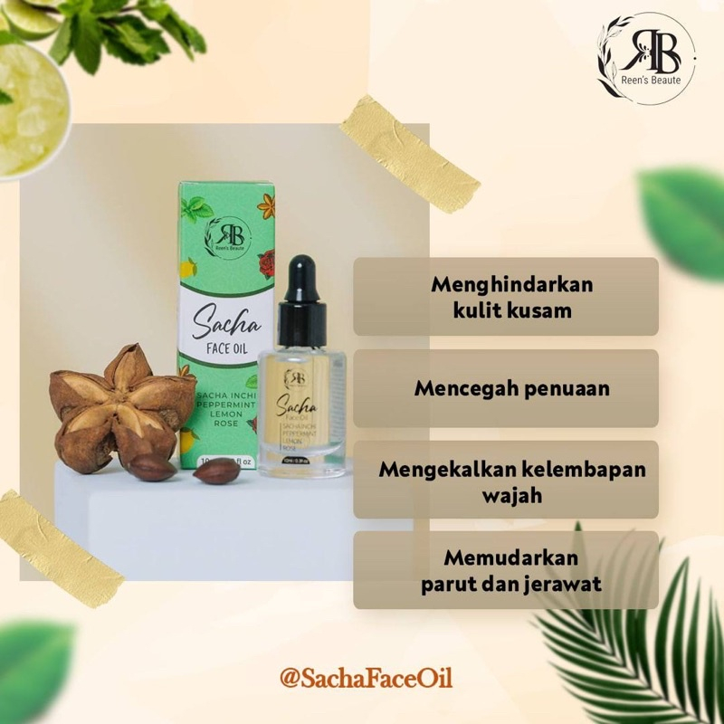 Sacha Face Oil Original Reens Beauty HQ | Sacha Sunscreen | Sacha Inchi Oil | Sacha Inchi Oil Ustaz Hanafi