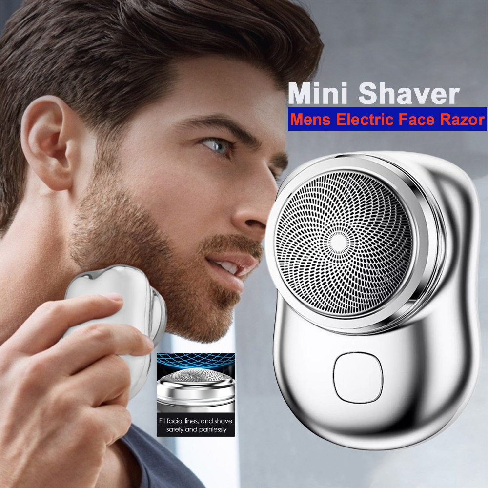 Mini Shaver Mens Electric Face Razor Mini Electric Shaver Beard Shaver Mini Portable Electric Shaver 男士剃须刀 电动剃须刀