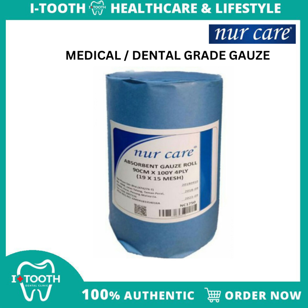 Nurcare Gauze Roll 4ply 90cmx100Y ( medical/ dental)