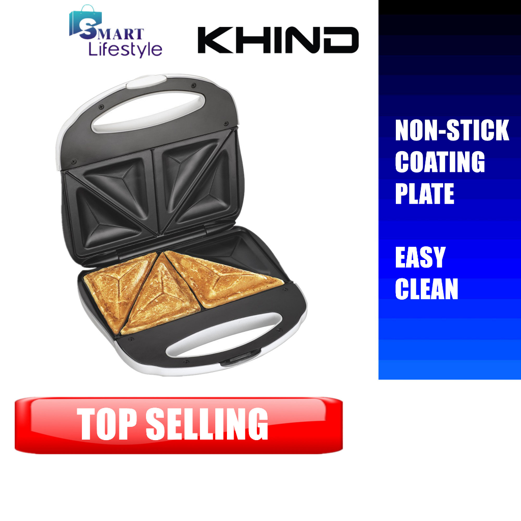 Khind Sandwich Toaster (750W) ST750 ST750 / Phison Sandwich Maker PSM-1650A