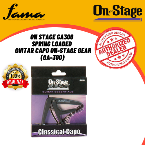 On Stage GA300 Spring Loaded Guitar Capo On-Stage Gear (GA-300)