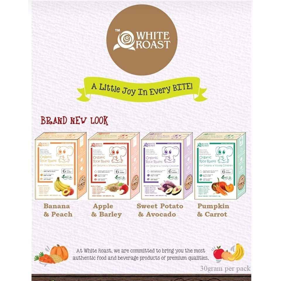 DJBABY | White Roast - Organic Rice Rusks White Roast宝宝有机米饼条