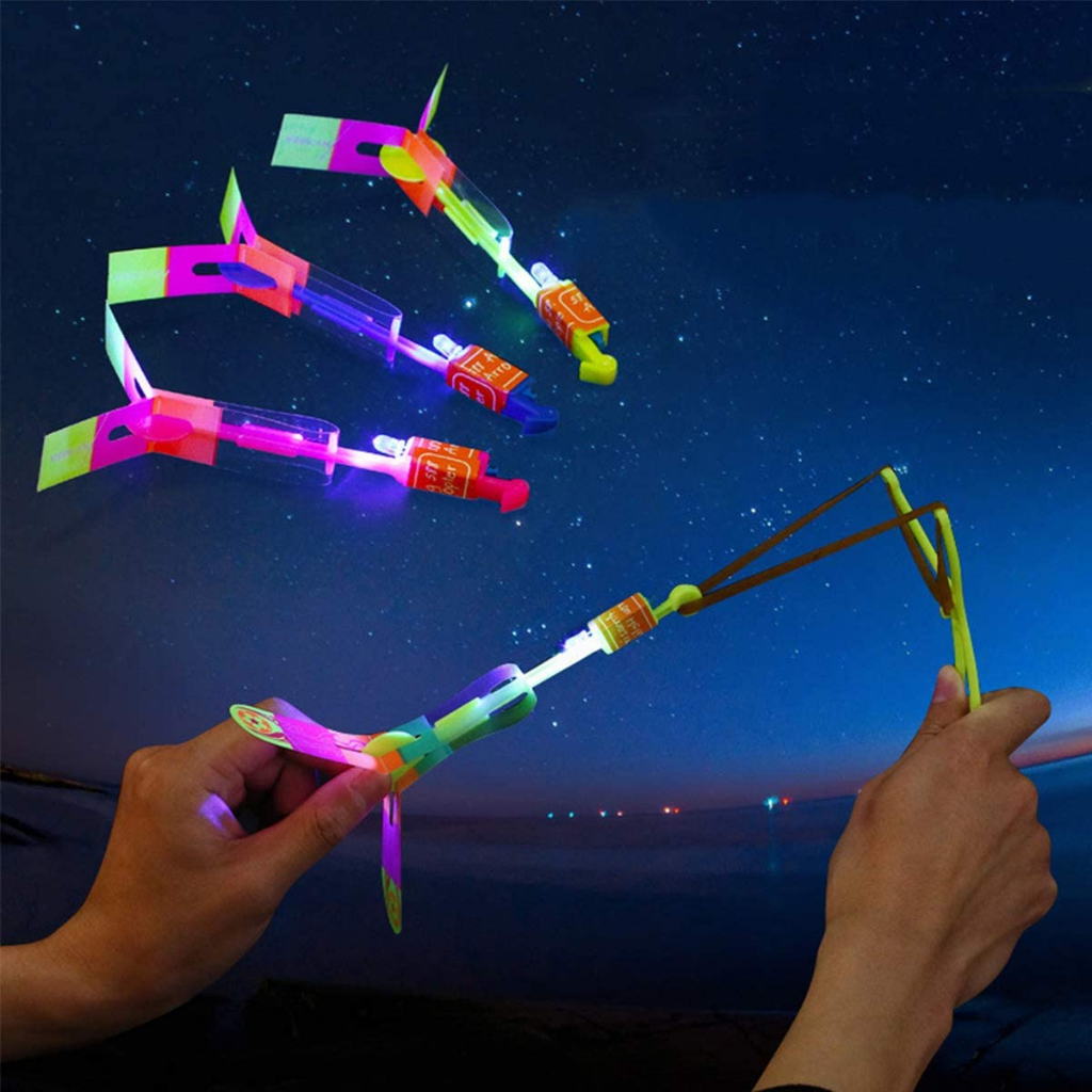 LED Helicopter Flying Arrow Flying rocket classic toys helicopters outdoor play