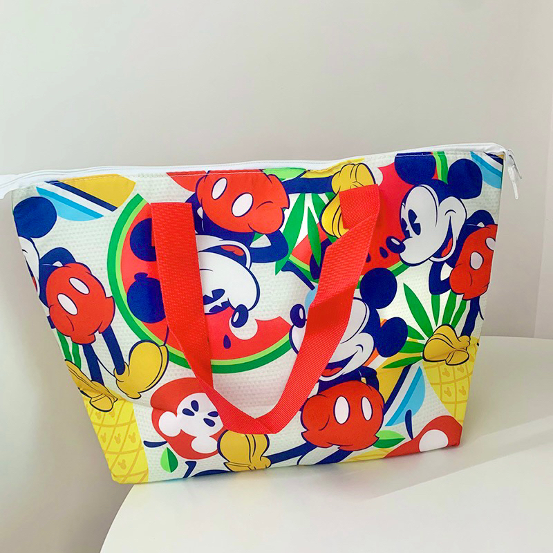 Disney Mickey Aloha Tropical Fruit Insulated Lunch Tote Bag