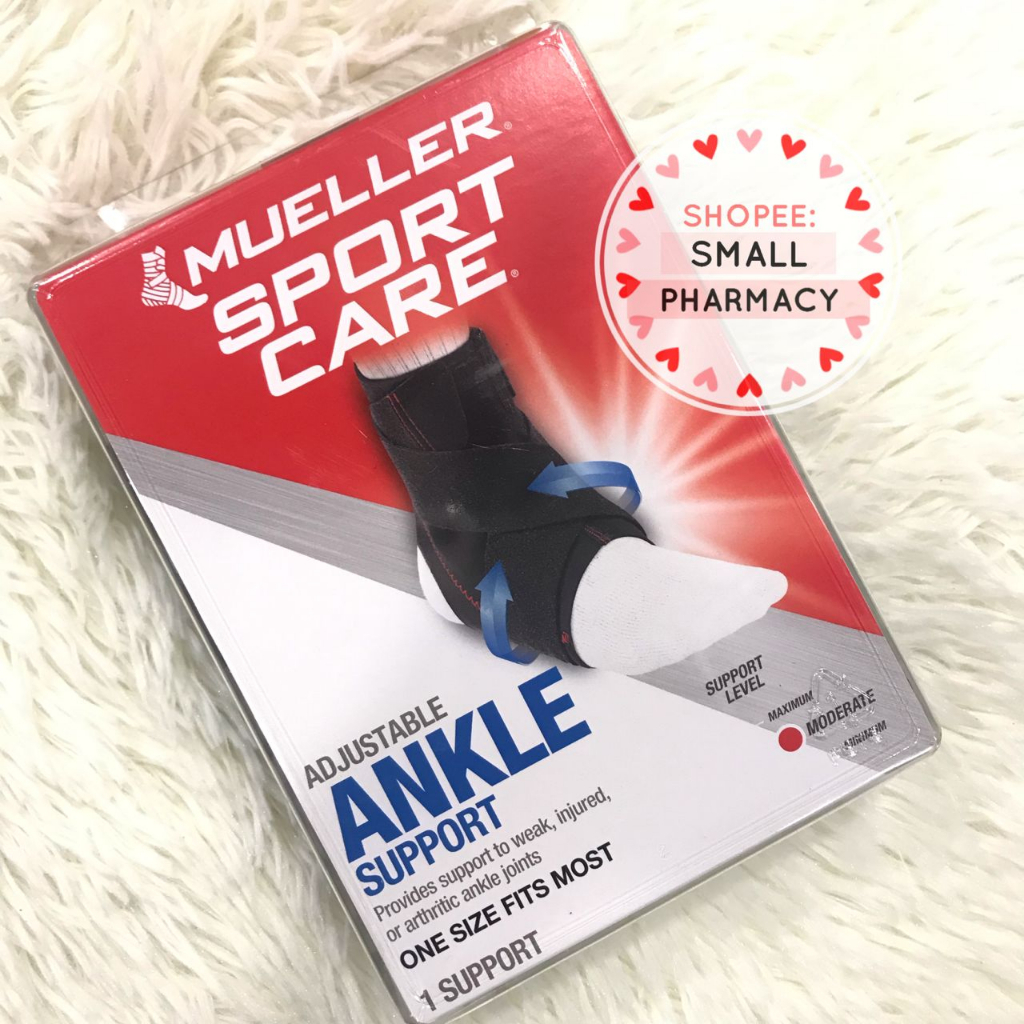 MODERATE SUPPORT - Mueller Sport Care Adjustable Ankle Support 420370 (One Size Fits Most) NON RETURNABLE DUE TO HYGIENE