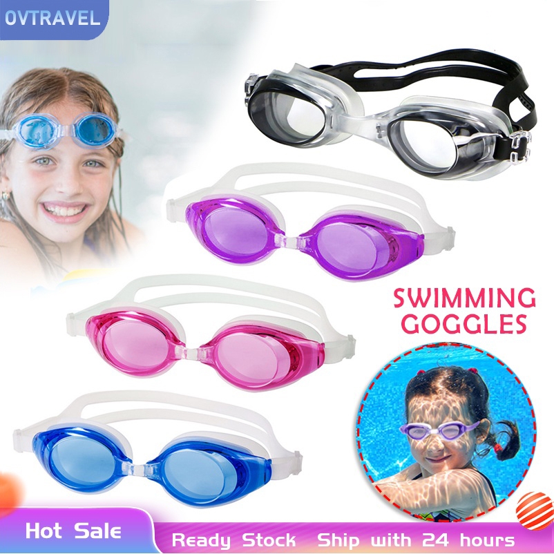 [24H] swimming goggles kids adult Adjustable Waterproof Anti-fog Swimming goggle for kids swim goggles glasses 儿童泳镜