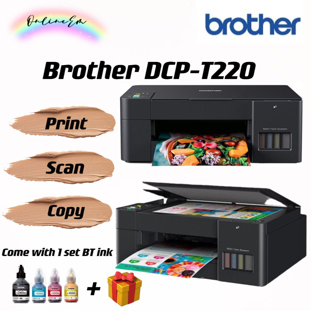 Brother DCPT220 / T420W / T520W Print Scan Copy Wireless Printer