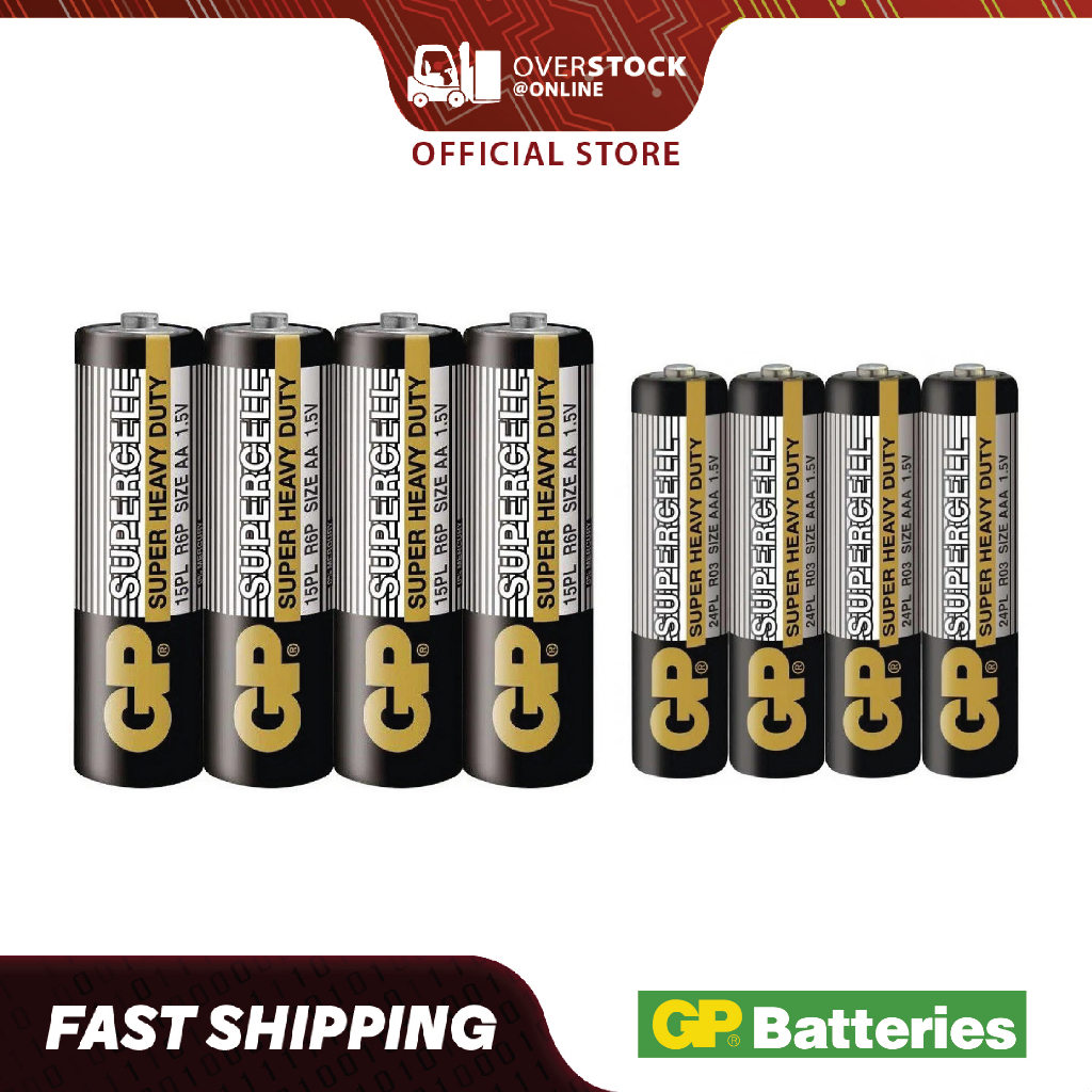 [Original] GP 4pc-Pack AA / AAA Supercell Battery with High Capacity, Long Service life, Economical & Superior Endurance