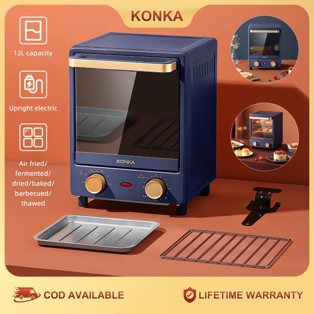 KONKA 800W Electric Oven Household Multifunctional Mini Vertical Small Oven 12L Capacity 3layer Vertical Oven