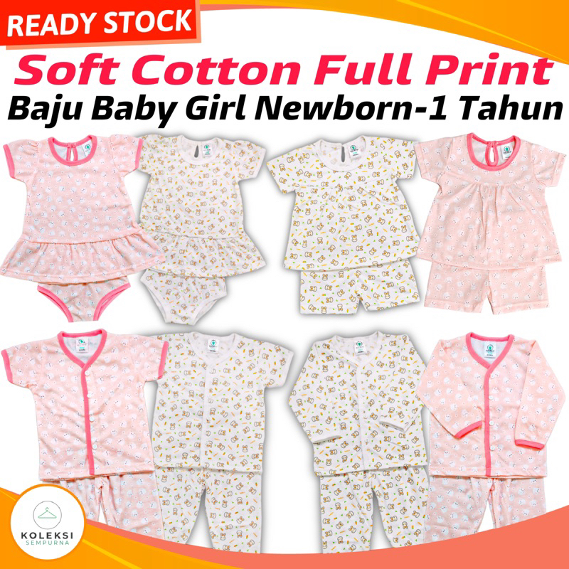 KOLEKSI SEMPURNA Newborn Baby Clothing Baju Baby Girl Dresses Romper Baju Tidur Baby Boy Cloth Sleepwear Baju Newborn