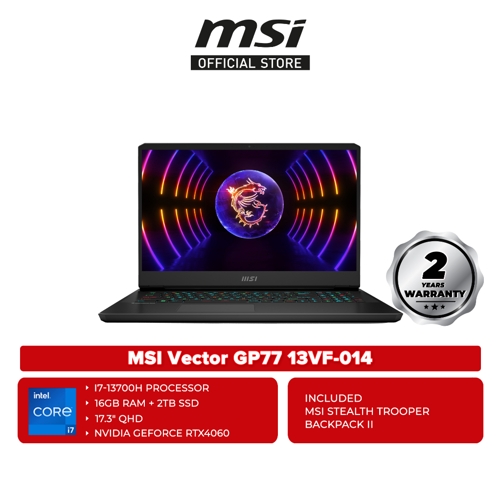 MSI Vector GP77 Price in Malaysia & Specs - RM10699 | TechNave