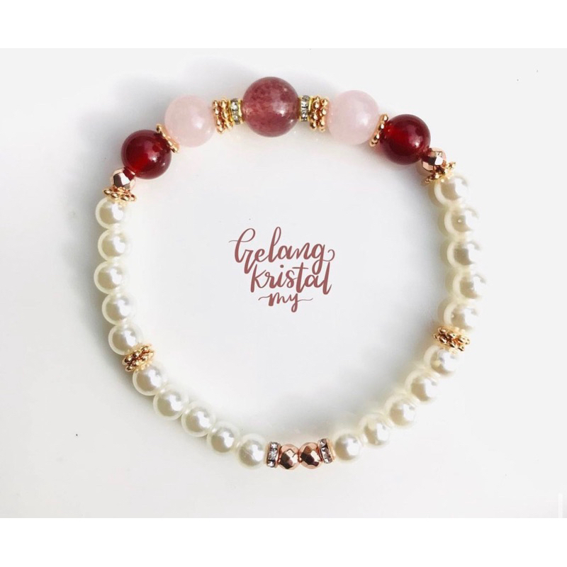 Gelangkristalmy's Minimalist crystal bracelet healing jewelry tangan gelang