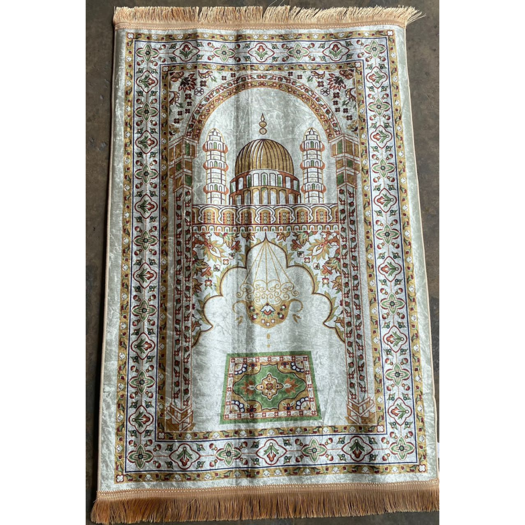 Muslim Rugs Islamic 3D Printed Velvet Polyester Non Slip Sejadah Muslim Prayer Rug Floor Mats Carpet