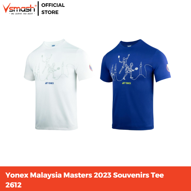 Yonex Malaysia Masters 2023 Souvenirs Tee Malaysia Jersey 2023 Retro Player Issue Badminton Plus Size Custom Name for Men Women