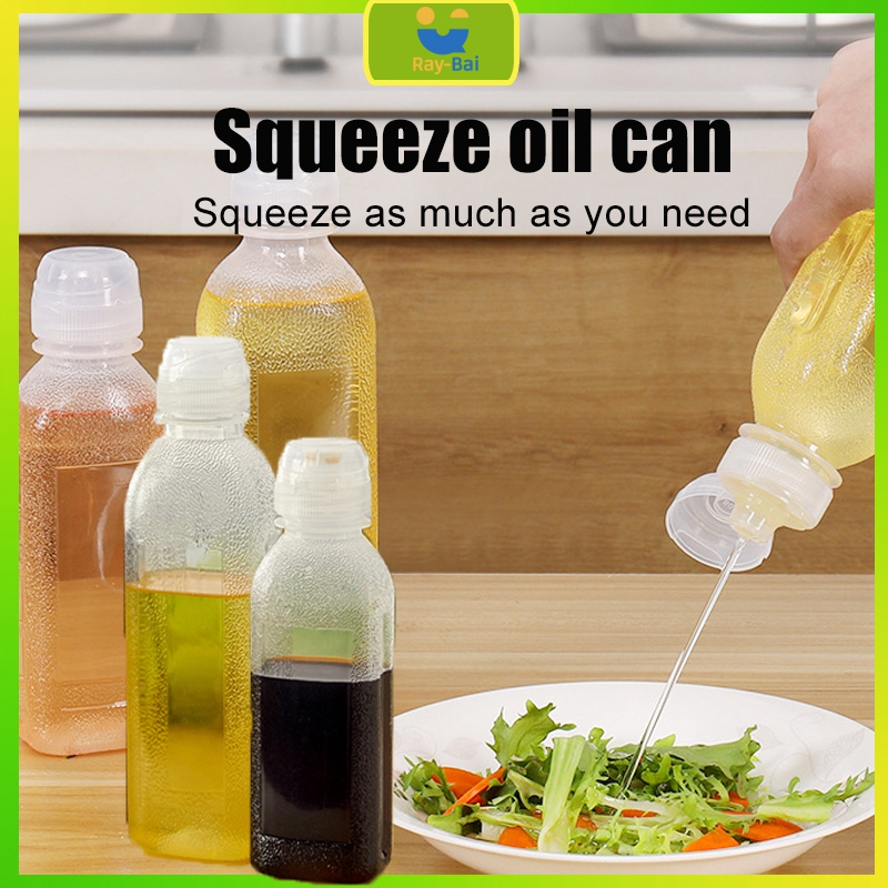 Kitchen Squeeze Oil Bottle Leak Proof Oil Jar Vinegar Soy Sauce Dispenser PP Material Ketchup Mustard Condiment Bottles
