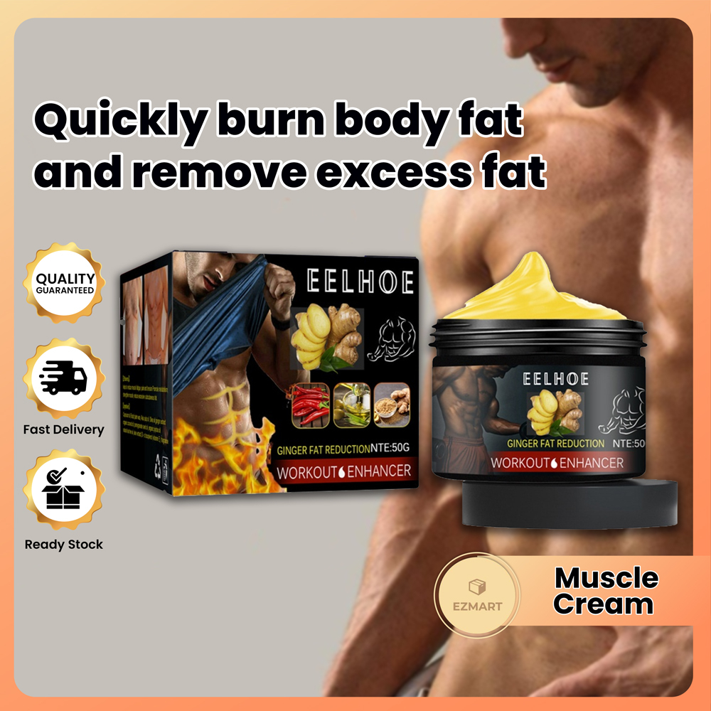 Abdominal Muscle Cream Fast Burning Gel Anti Cellulite Ginger Belly Burner Body Slimming Weight Loss Cream Men Women