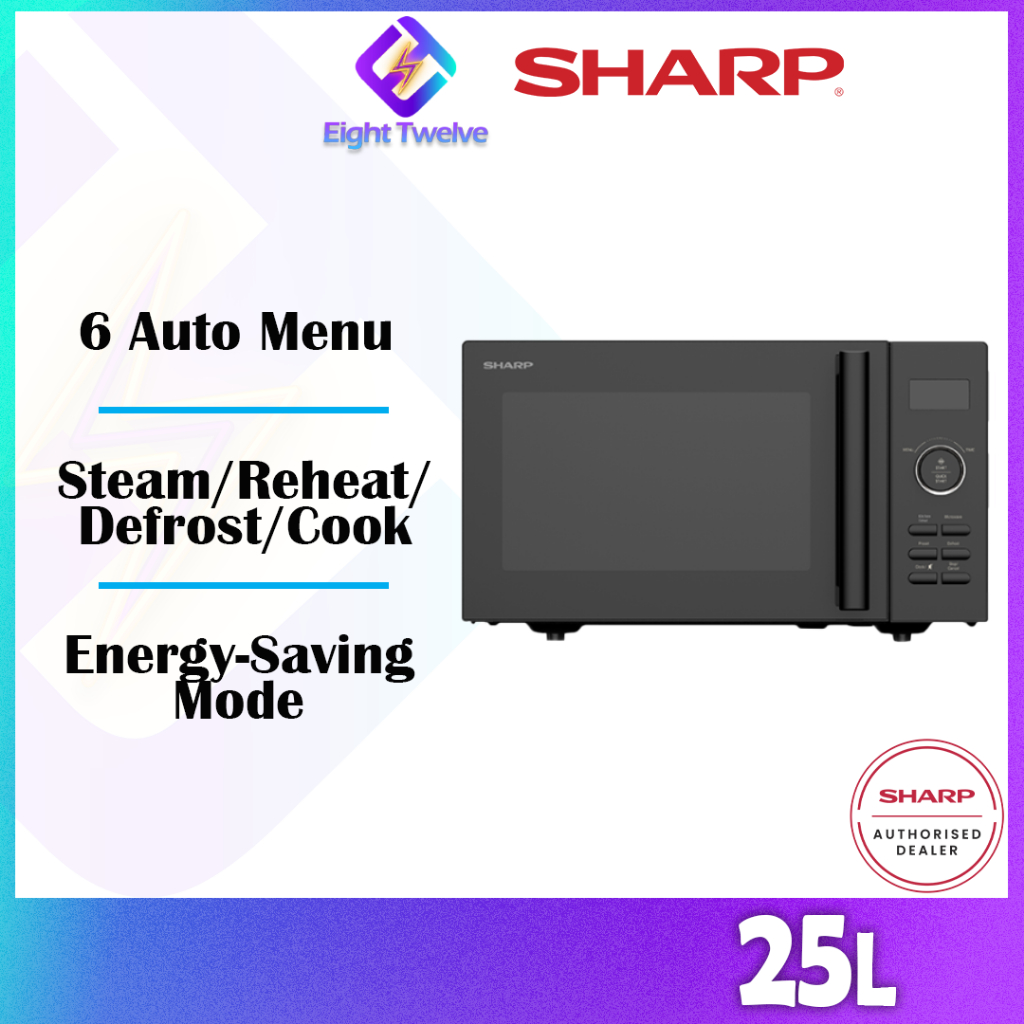 SHARP 25L Microwave Oven | Digital Control | 6 Auto Menu | R3521GK