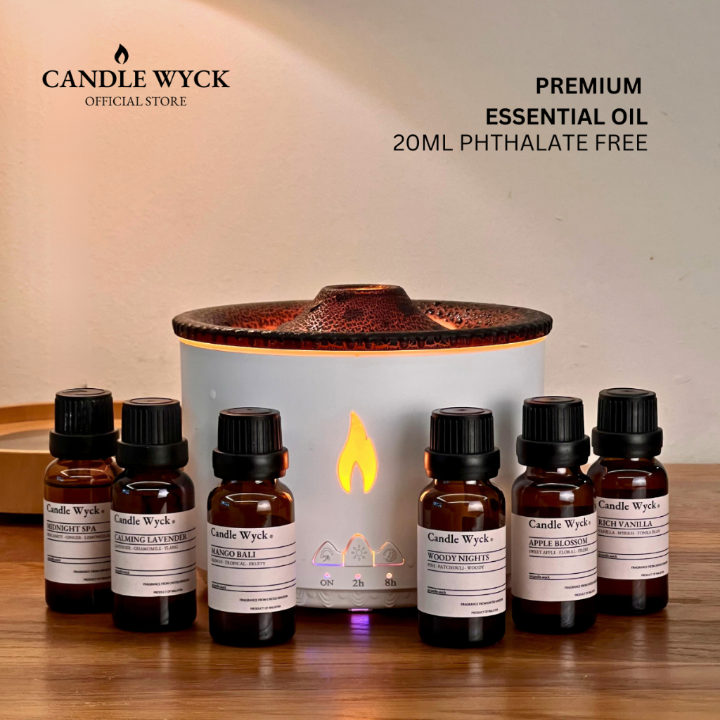 Candle Wyck Essential Oil Aromatherapy Diffuser Humidifier Soap Candle Relax 20ML